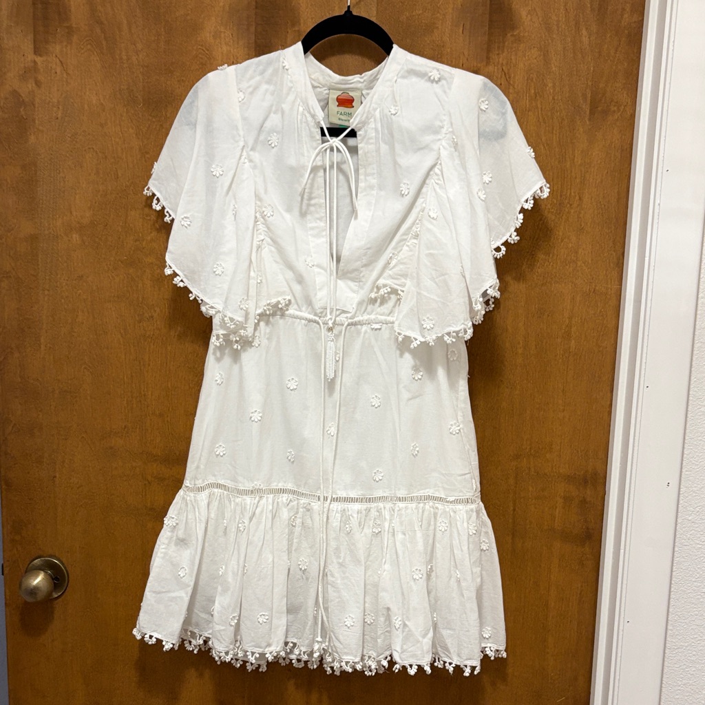 292 Farm Rio White Mini Dress